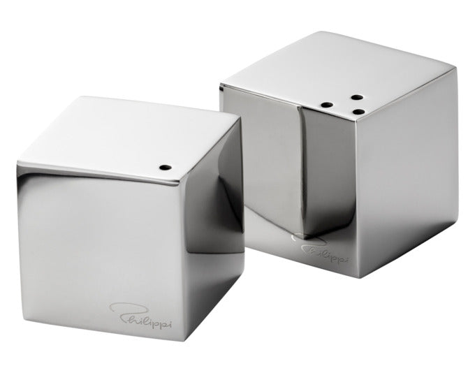 PHILIPPI Salz und Pfefferstreuerset Cube Inox 3x3x3 cm in  präsentiert im Onlineshop von KAQTU Design AG. Salz & Pfeffer ist von PHILIPPI
