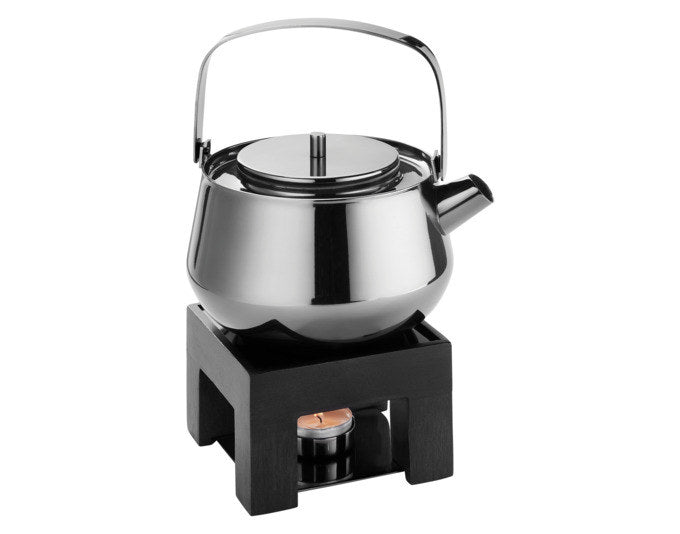 PHILIPPI Teekanne Yoko mit Rechaud Set Inox ø11.8x17 cm in Schwarz präsentiert im Onlineshop von KAQTU Design AG. Teekrüge ist von PHILIPPI