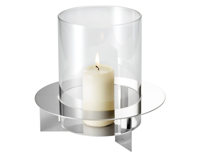 PHILIPPI Windlicht Laguna Inox/Glas ø 24x22 cm in  präsentiert im Onlineshop von KAQTU Design AG. Laterne ist von PHILIPPI