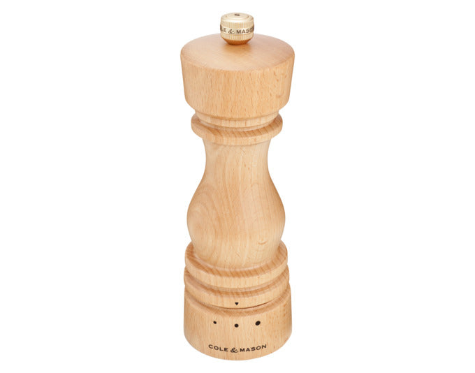 COLE&MASON Salzmühle London Buche natur GRD SLT 18x5.8x5.8 cm in  präsentiert im Onlineshop von KAQTU Design AG. Salz & Pfeffer ist von COLE & MASON