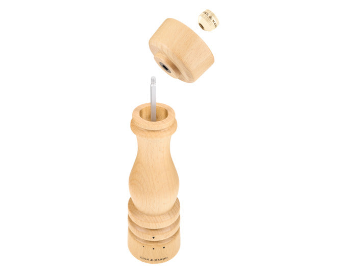COLE&MASON Salzmühle London Buche natur GRD SLT 22x5.8x5.8 cm in  präsentiert im Onlineshop von KAQTU Design AG. Salz & Pfeffer ist von COLE & MASON