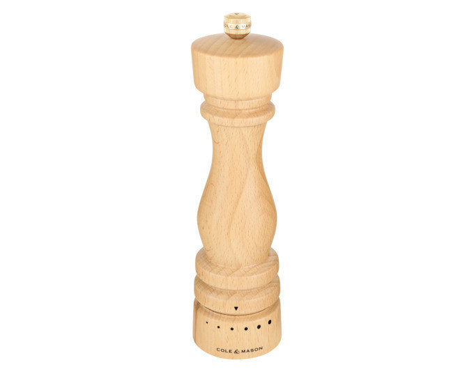 COLE&MASON Pfeffermühle London Buche natur GRD SLT 22x5.8x5.8 cm in Holzoptik, Braun präsentiert im Onlineshop von KAQTU Design AG. Salz & Pfeffer ist von COLE & MASON