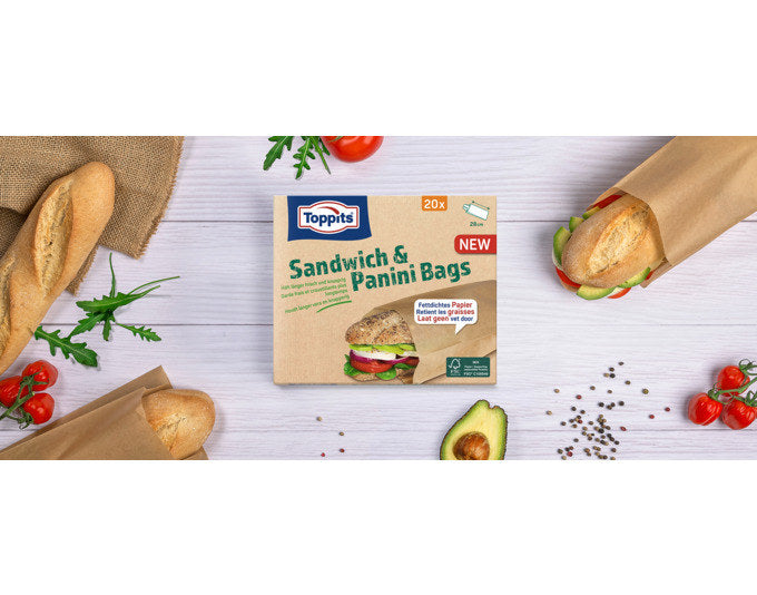 TOPPITS Sandwich & Paninibeutel 20 Stk. in  präsentiert im Onlineshop von KAQTU Design AG. Folien + Beutel ist von TOPPITS