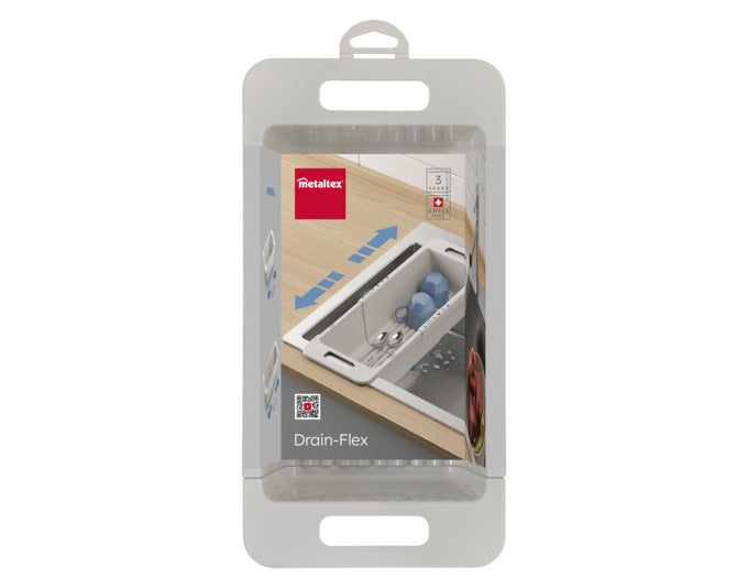 METALTEX Spülbecken-Abtropfkorb Drain-Flex verstellbar 35/52x18x10 cm Kunststoff PP in  präsentiert im Onlineshop von KAQTU Design AG. Abwasch ist von METALTEX