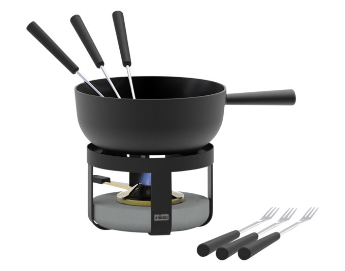 STÖCKLI Käsefonduegarnitur Pilatus Stone Classic ø 22 cm 2.4 l in  präsentiert im Onlineshop von KAQTU Design AG. Fondue/Raclette ist von STÖCKLI