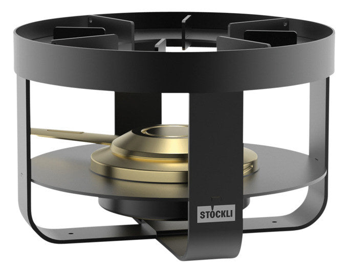 STÖCKLI Rechaud Pilatus Steel Stahl ø 18 cm in Schwarz präsentiert im Onlineshop von KAQTU Design AG. Fondue-Rechauds ist von STÖCKLI
