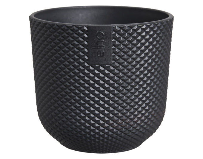 ELHO Pflanzengefäss Jazz mini ø 9 cm schwarz in  präsentiert im Onlineshop von KAQTU Design AG. Blumentopf ist von ELHO