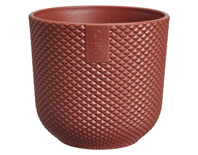 ELHO Pflanzengefäss Jazz mini ø 11 cm toskanisches rot in  präsentiert im Onlineshop von KAQTU Design AG. Blumentopf ist von ELHO