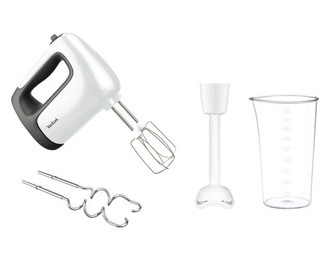 MOULINEX Handmixer Prep'Mix in Weiss, Grau präsentiert im Onlineshop von KAQTU Design AG. Mixer ist von MOULINEX