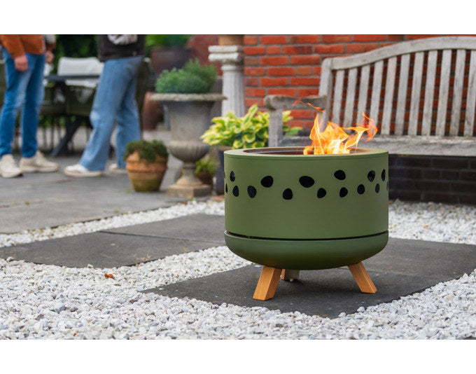 WOOH Feuerstelle Pellets Dudly M in Grün präsentiert im Onlineshop von KAQTU Design AG. Feuerschale ist von WOOH