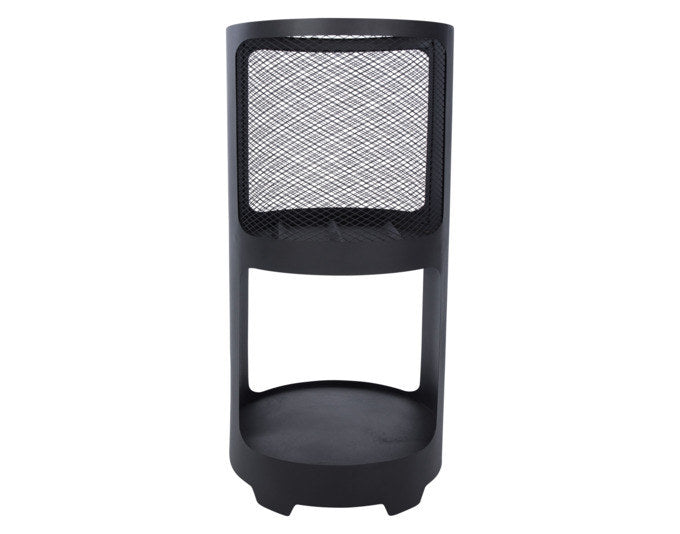 REDFIRE Feuerstelle Buffalo mit Holzlager schwarz in Schwarz präsentiert im Onlineshop von KAQTU Design AG. Feuerschale ist von REDFIRE