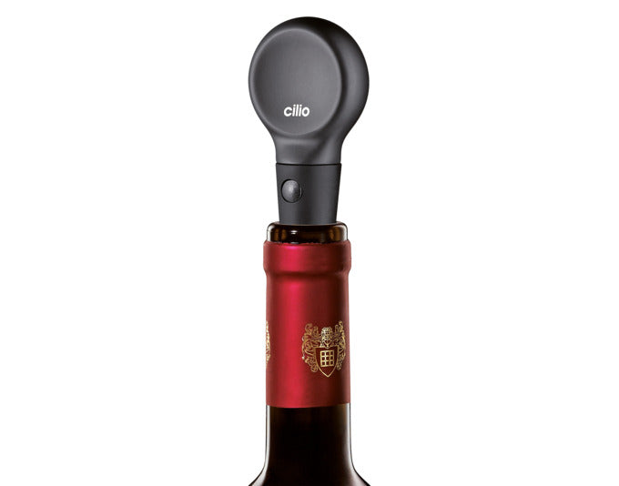 CILIO Flaschenverschluss Riserva schwarz ø 2 cm in  präsentiert im Onlineshop von KAQTU Design AG. Barzubehör ist von CILIO