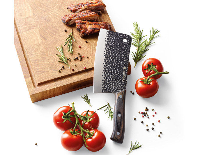 ZASSENHAUS Kochmesser Cleaver 17 cm Pakkaholz in Holzoptik, Braun präsentiert im Onlineshop von KAQTU Design AG. Kochmesser ist von ZASSENHAUS