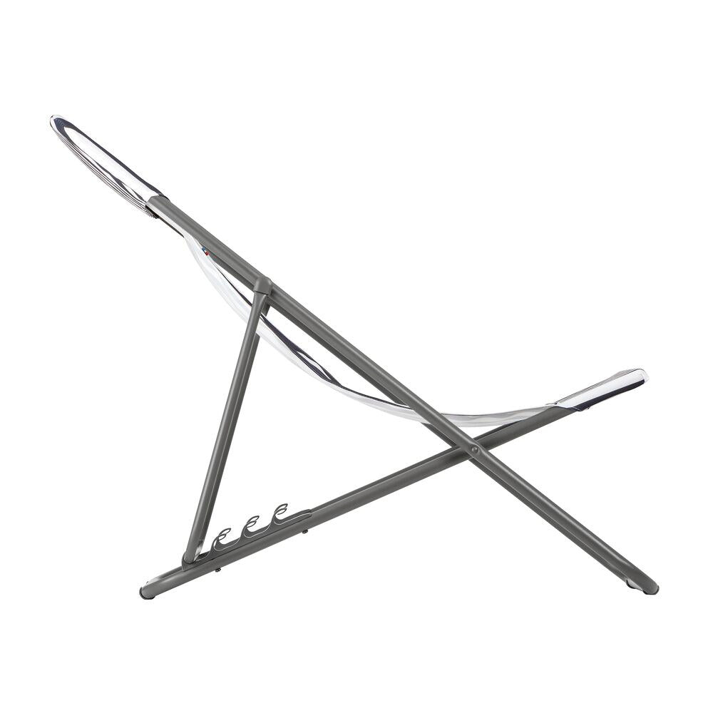 LAFUMA Sessel Maxi Transat Rayure terre in Braun, Weiss präsentiert im Onlineshop von KAQTU Design AG. Liegestuhl ist von LAFUMA