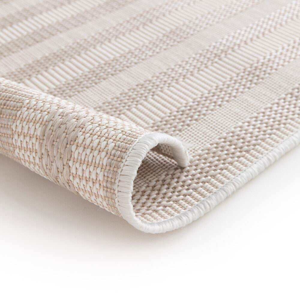 LAFUMA Aussenteppich Arche PET recycled beige 160x230 cm in Beige, Braun präsentiert im Onlineshop von KAQTU Design AG. Outdoor Teppich ist von LAFUMA