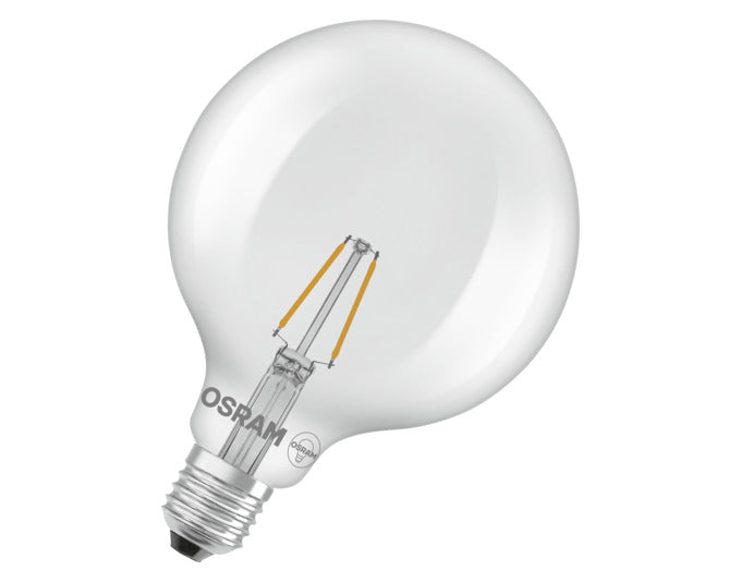 OSRAM LED-Lampe Retrofit Classic Globe E27 1.8W 250lm clear Warm White in  präsentiert im Onlineshop von KAQTU Design AG. Leuchtmittel ist von OSRAM