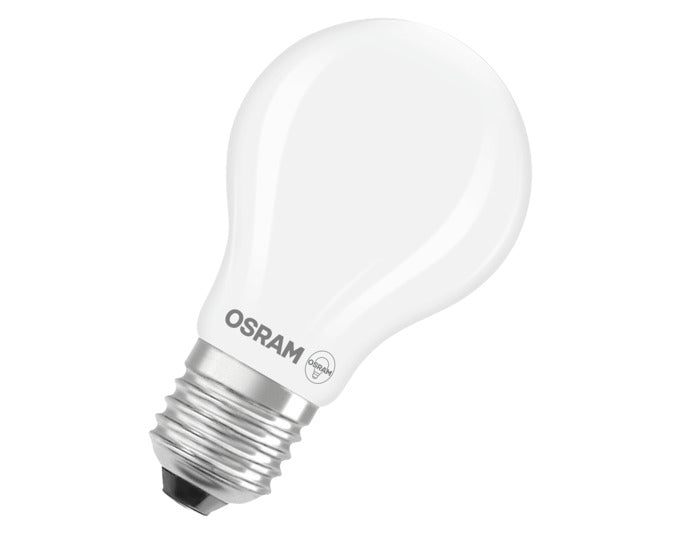 OSRAM LED-Lampe Retrofit Star Classic A E27 5.9W 806lm dimmable frosted Warm White in  präsentiert im Onlineshop von KAQTU Design AG. Leuchtmittel ist von OSRAM