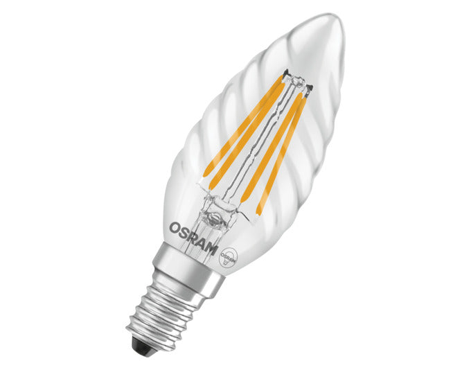 OSRAM LED-Lampe Retrofit Star Classic BW E14 3.4W 470lm clear Warm White in  präsentiert im Onlineshop von KAQTU Design AG. Leuchtmittel ist von OSRAM