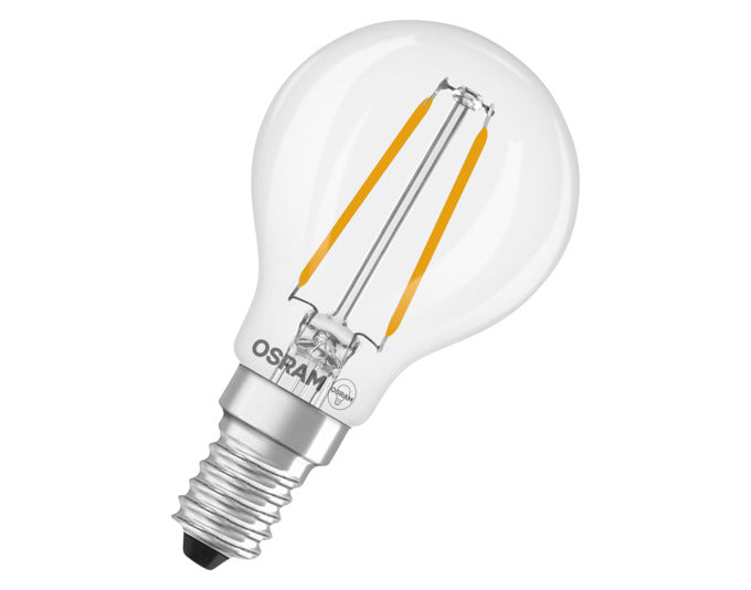 OSRAM LED-Lampe Retrofit Star Classic P E14 1.8W 250lm clear Warm White in  präsentiert im Onlineshop von KAQTU Design AG. Leuchtmittel ist von OSRAM