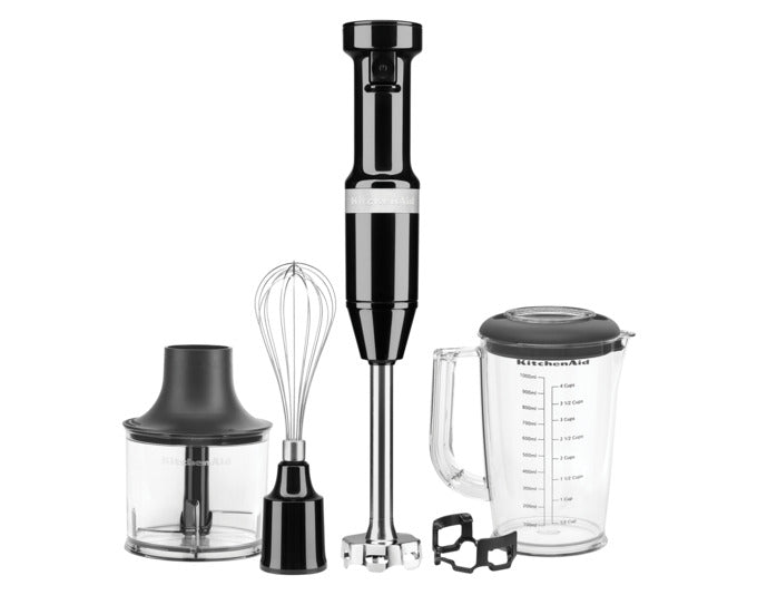 KITCHENAID Stabmixerset 5KHBV83 onyx schwarz in  präsentiert im Onlineshop von KAQTU Design AG. Küchengerät ist von KITCHEN AID