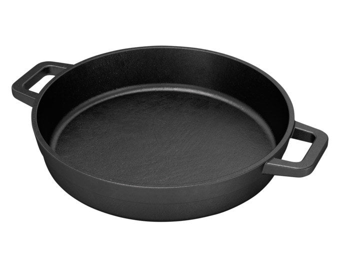 THE BASTARD Bratpfanne Gusseisen 24 cm in Schwarz präsentiert im Onlineshop von KAQTU Design AG. Outdoor Grillpfannen und -töpfe ist von THE BASTARD