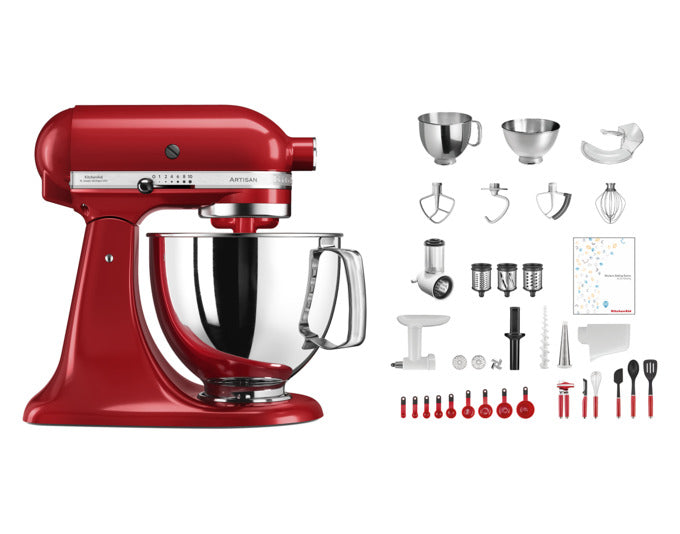 KITCHENAID Küchenmaschinenset Swiss Anniversary KSM200 4.8 l rot in  präsentiert im Onlineshop von KAQTU Design AG. Küchengerät ist von KITCHEN AID