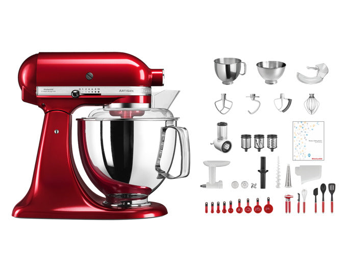 KITCHENAID Küchenmaschinenset Swiss Anniversary KSM200 4.8 l liebesapfelrot in  präsentiert im Onlineshop von KAQTU Design AG. Küchengerät ist von KITCHEN AID