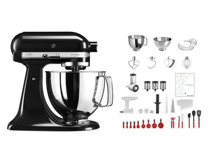 KITCHENAID Küchenmaschinenset Swiss Anniversary KSM200 4.8 l schwarz in  präsentiert im Onlineshop von KAQTU Design AG. Küchengerät ist von KITCHEN AID