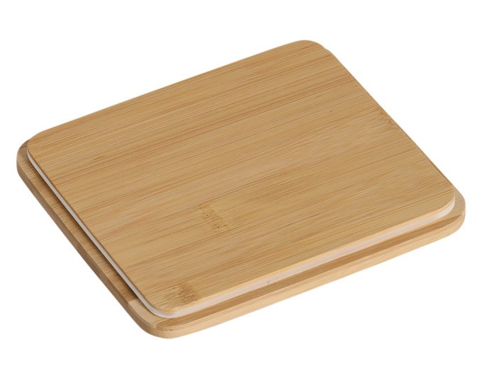 Vorratsdose aus Eisen in Greige mit rundem Bambusdeckel, zylindrische Form, Grösse 18 x 15.8 x 24 cm, Fassungsvermögen 5100 ml.