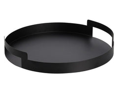 ZELLER Serviertablett Metall schwarz ø 33x5.5 cm