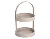 ZELLER cake stand metal greige 20.5x19.5x32.7 cm