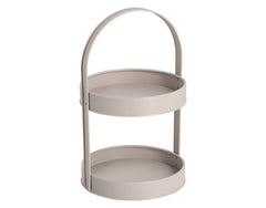 ZELLER cake stand metal greige 20.5x19.5x32.7 cm