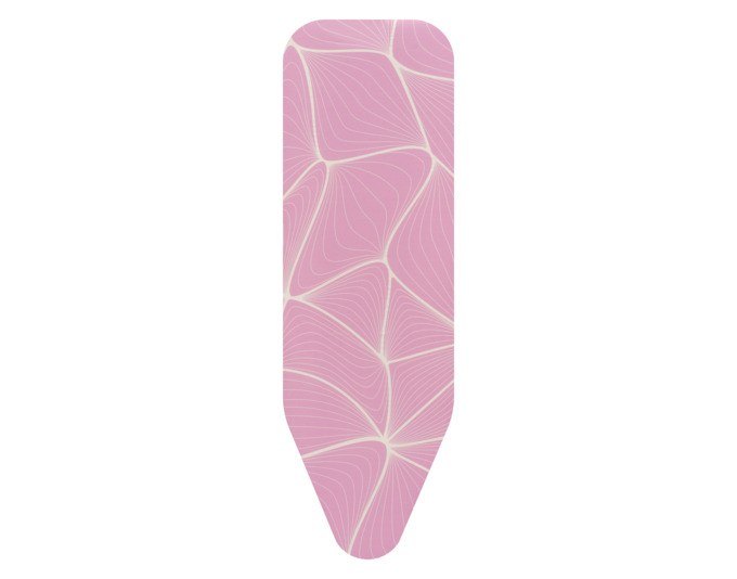Bügeltischbezug von BRABANTIA aus Baumwolle mit Molton-Unterlage in Lilac Waves mit beigem Akzent, passend für Bügelbretter der Grösse B.