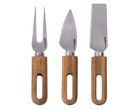<tc>ZYLISS</tc> Set di coltelli da formaggio artigianali, in legno di acacia, composto da 3 pezzi.