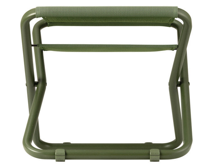 Kleiner grüner Outdoor-Hocker Next Evo von Lafuma in Moss, Ausführung Batyline Color Block