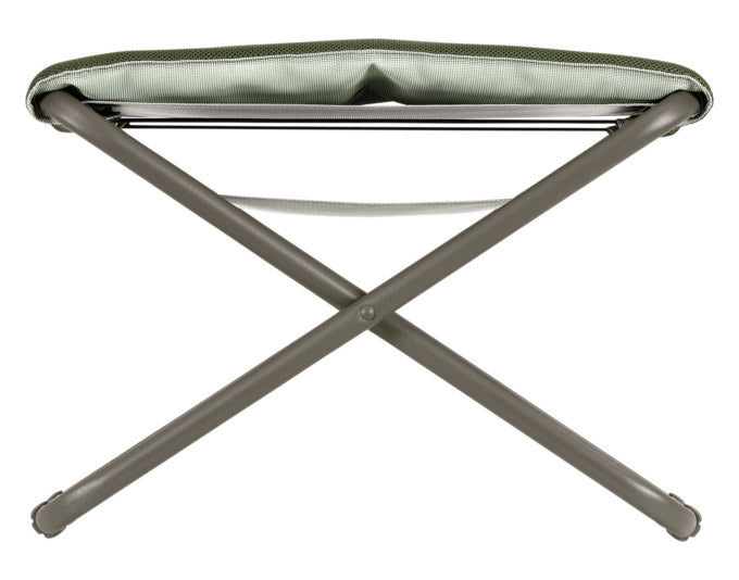 Grüner Outdoor-Hocker Next Evo mit AirComfort-Auflage und Rohrgestell aus Stahl in Titane