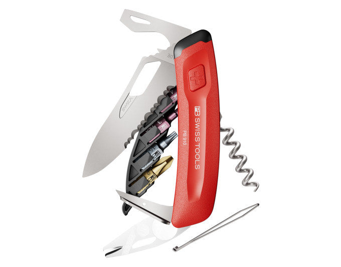 Rotes Taschenmesser NexusXplore 14 in 1 von PB Swiss Tools mit Mehrfachwerkzeugen