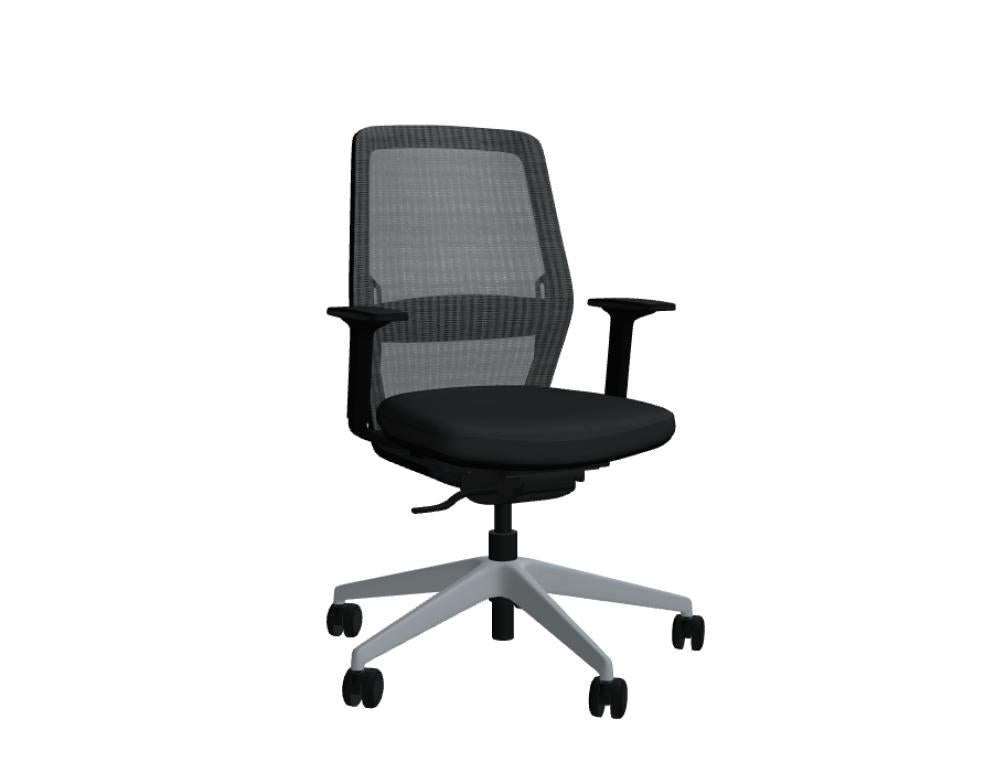 Evo EV01 - Bürostuhl Mesh-Rückenlehne in Orange präsentiert im Onlineshop von KAQTU Design AG. Bürostuhl ist von Mdd