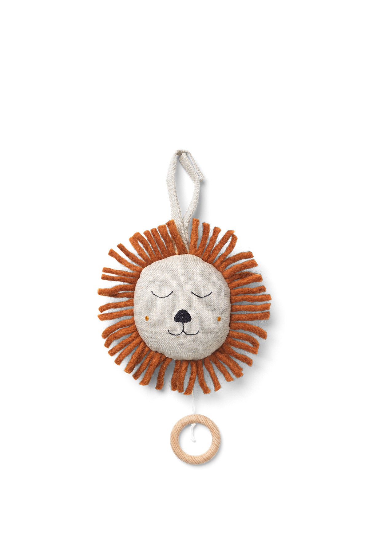 Mobile Löwe Musik in Hellbraun präsentiert im Onlineshop von KAQTU Design AG. Mobiles Kids ist von Ferm Living