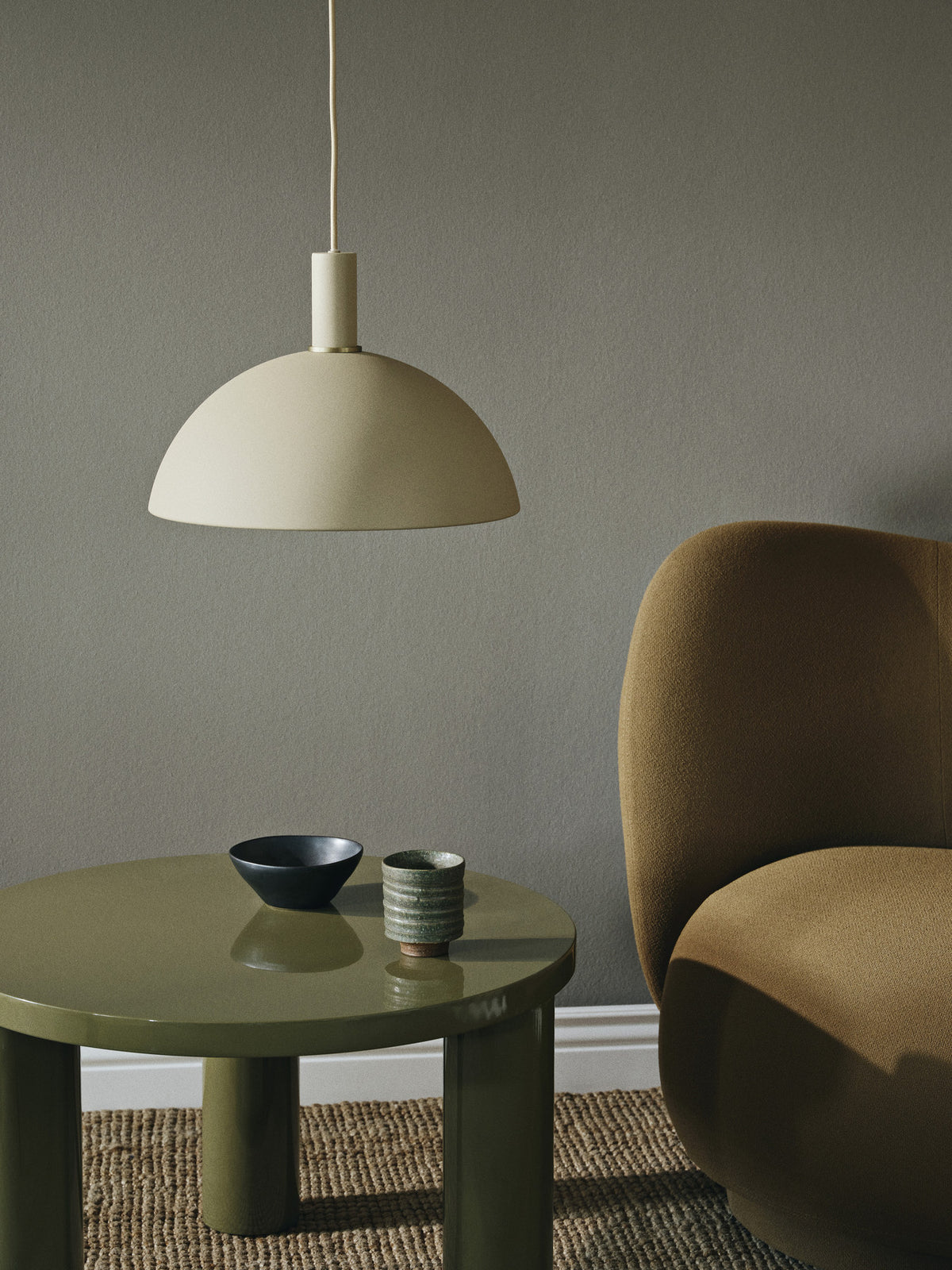 Collect Lampenschirm Hoop in Kaschmir präsentiert im Onlineshop von KAQTU Design AG. Lampenschirm ist von Ferm Living