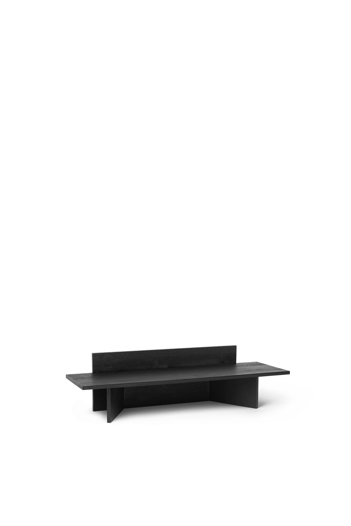 Oblique Bank in Schwarz präsentiert im Onlineshop von KAQTU Design AG. Sitzbank ist von Ferm Living