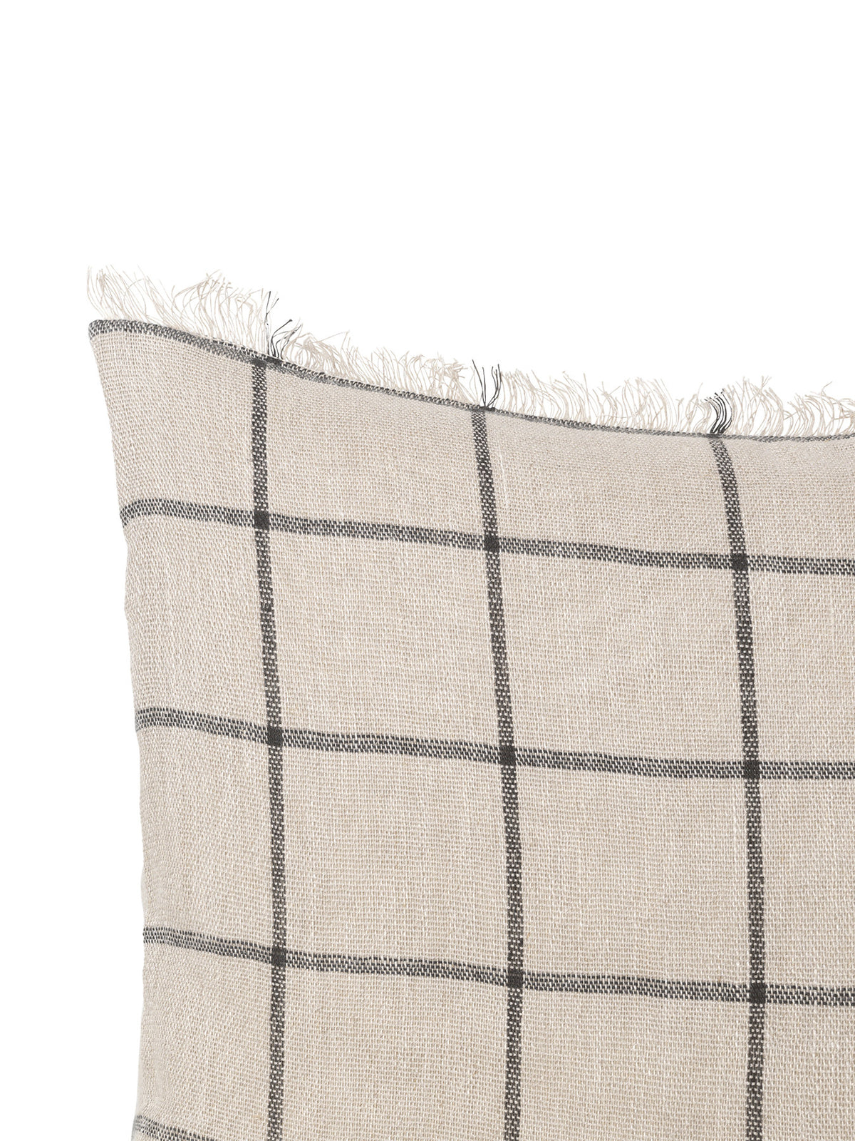 Calm Kissen in Camel/Schwarz präsentiert im Onlineshop von KAQTU Design AG. Deko Kissen ist von Ferm Living