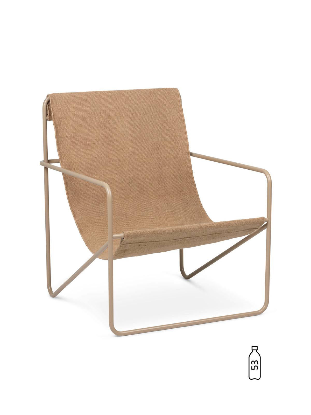 Desert Loungestuhl in Kaschmir/Solid präsentiert im Onlineshop von KAQTU Design AG. Outdoor-Sessel mit Armlehnen ist von Ferm Living