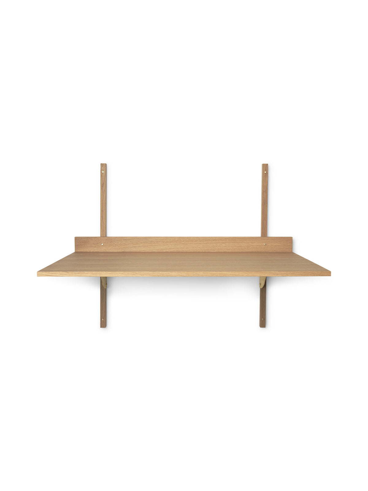 Sector Schreibtisch in Hellbraun/Messing präsentiert im Onlineshop von KAQTU Design AG. Sekretär ist von Ferm Living