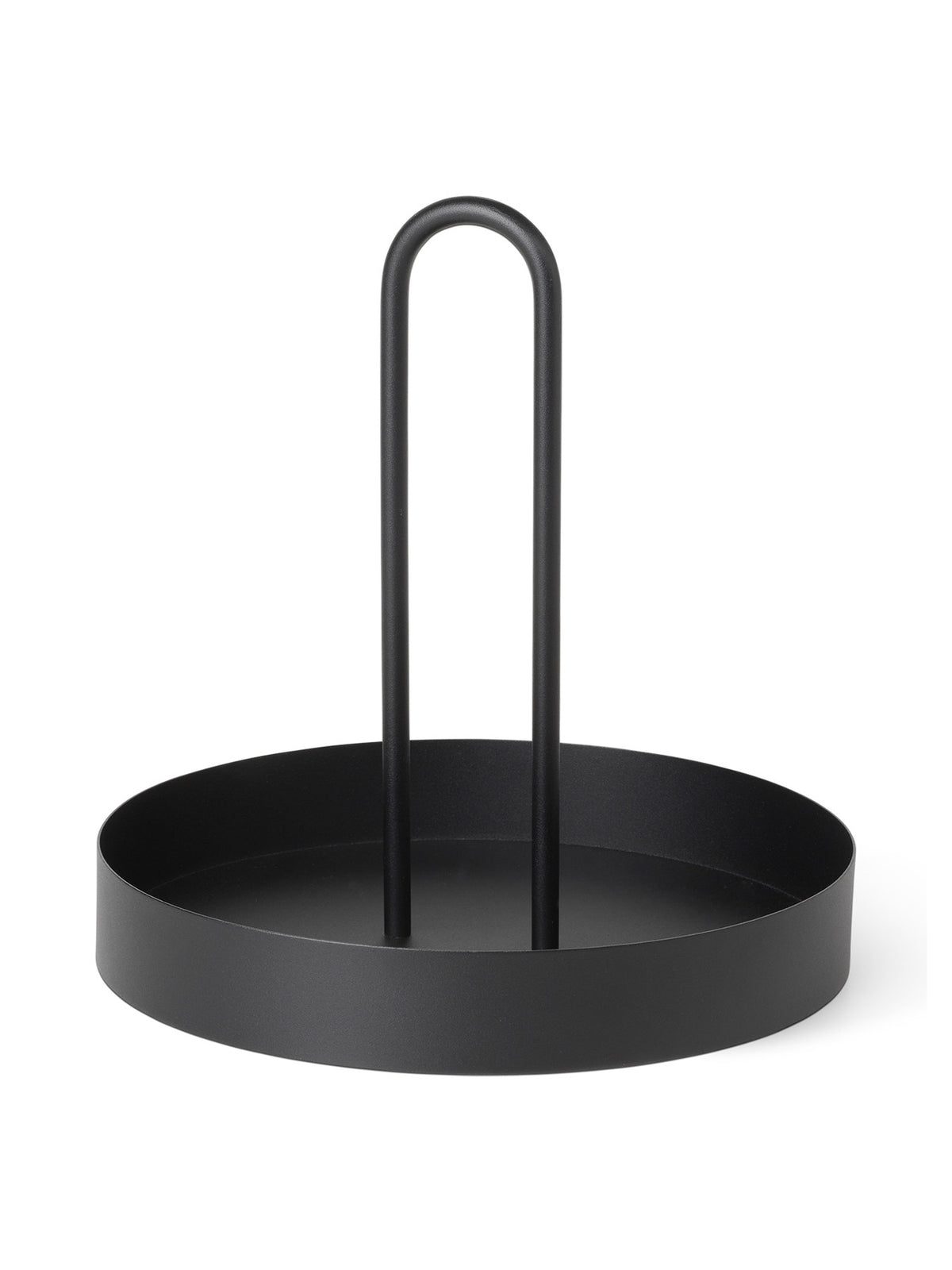 Grib Tablett in Schwarz präsentiert im Onlineshop von KAQTU Design AG. Tablett ist von Ferm Living