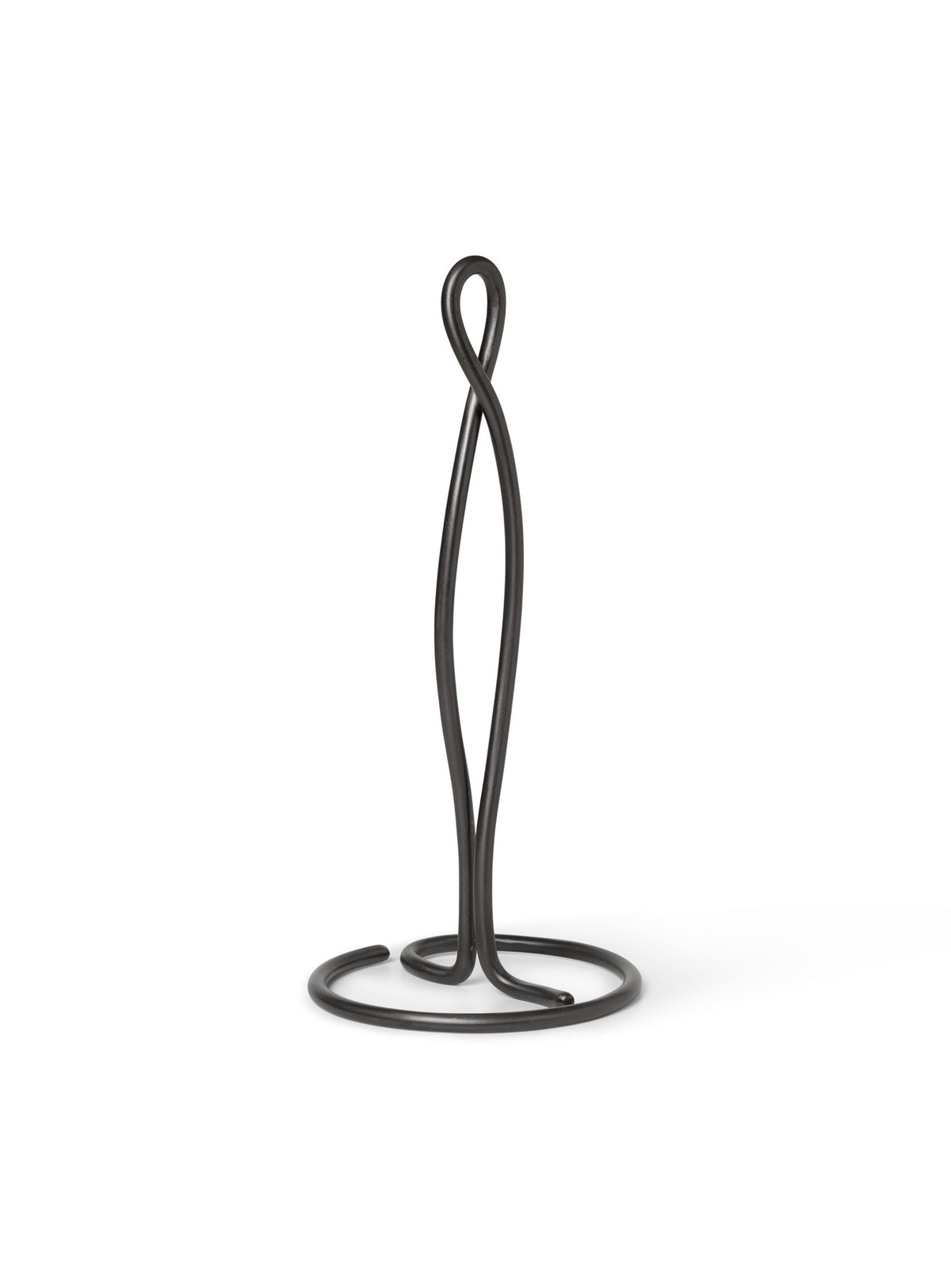 Curvature Papierrollenhalter in Schwarzes Messing präsentiert im Onlineshop von KAQTU Design AG. Papierrollenhalter ist von Ferm Living