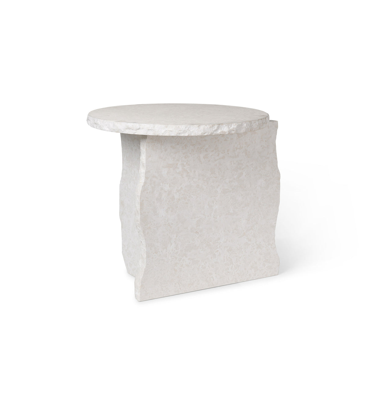 Mineral Skulptur Tisch in Weiss präsentiert im Onlineshop von KAQTU Design AG. Couchtisch ist von Ferm Living