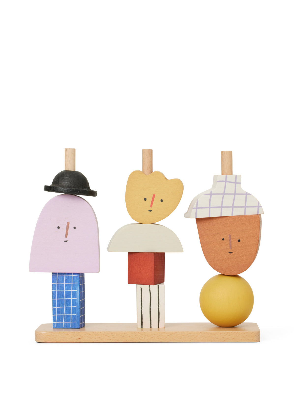 Character Stapelblöcke in Multicolor präsentiert im Onlineshop von KAQTU Design AG. Spiele Kids ist von Ferm Living