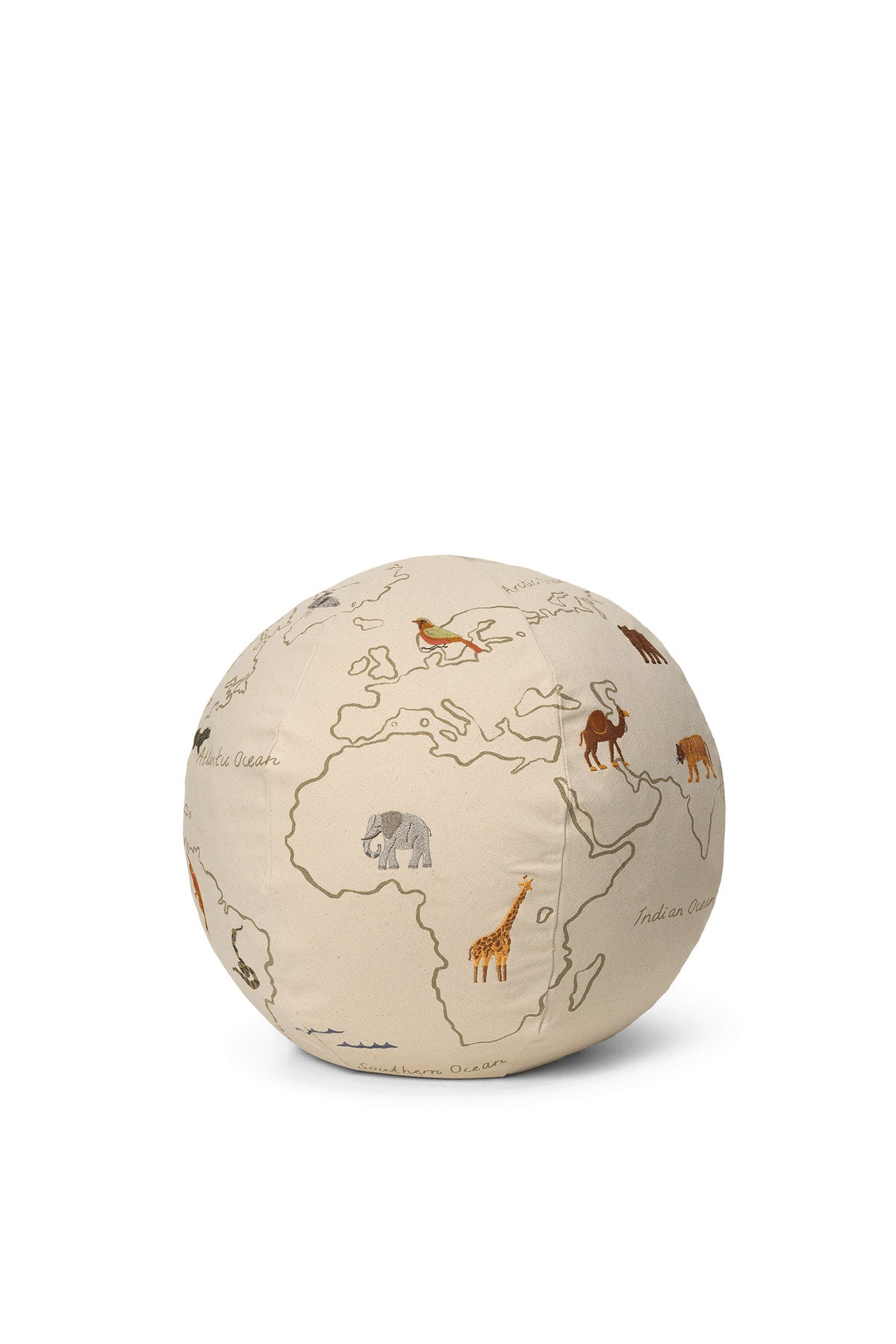The World Pouf in Off-White präsentiert im Onlineshop von KAQTU Design AG. Pouf ist von Ferm Living