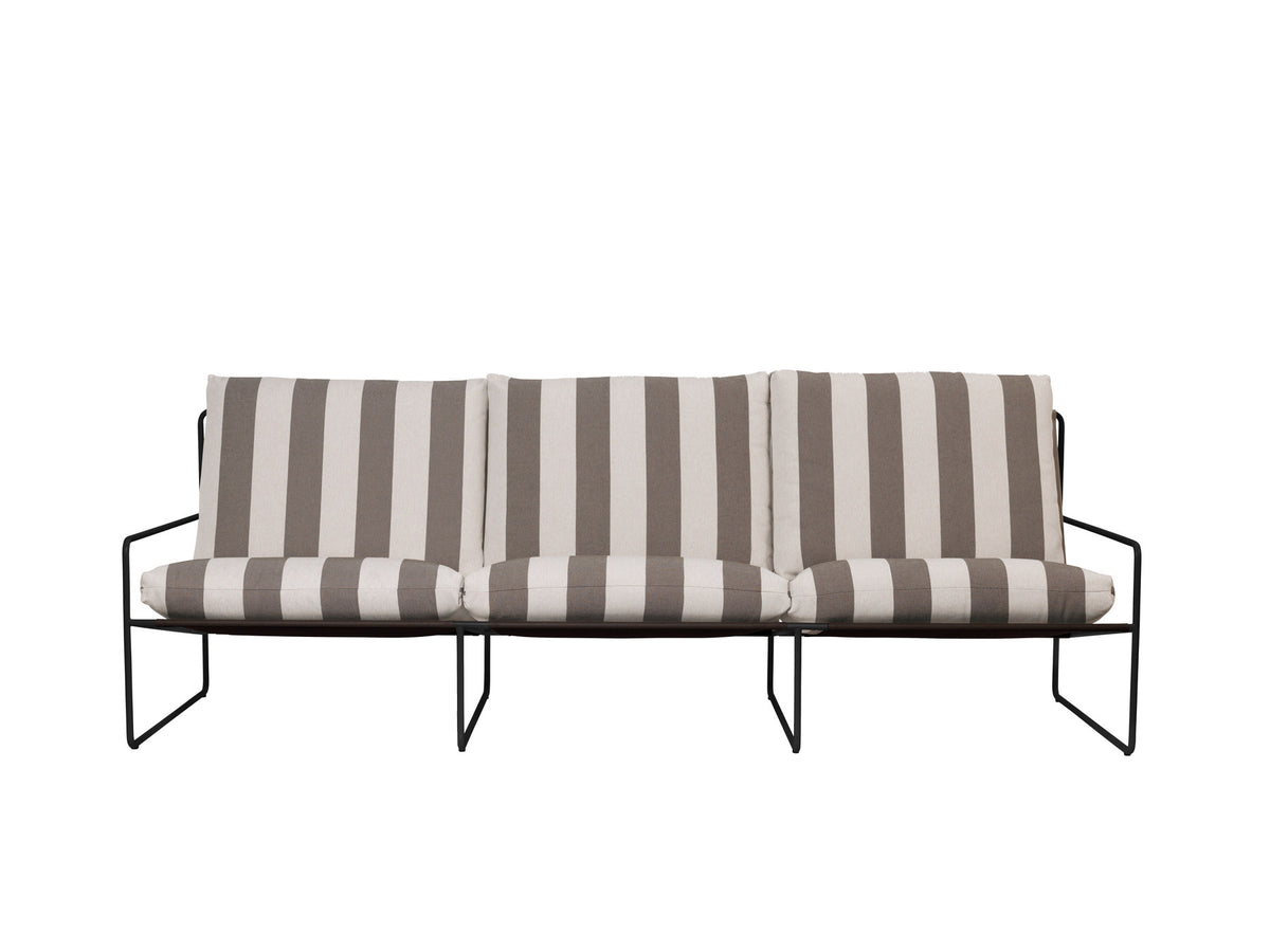 Desert 3-seater Dolce in Braun / Weiss / Schwarz präsentiert im Onlineshop von KAQTU Design AG. Lounge Sofa ist von Ferm Living